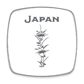 Japon 7 - Magnet carré - blanc - Devant