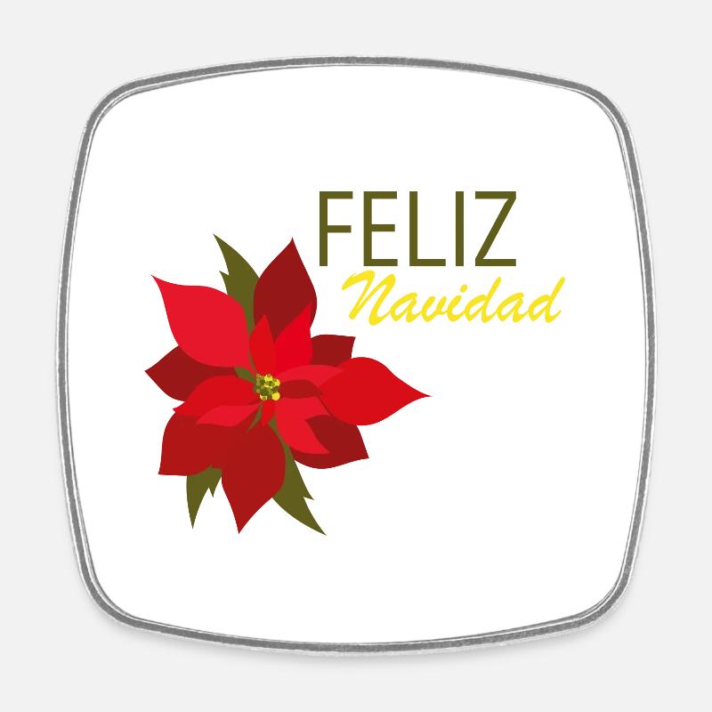 Feliz Navidad - Magnet carré - blanc