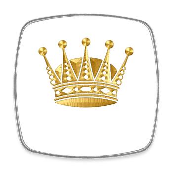 queen - Square fridge magnet - white - Front