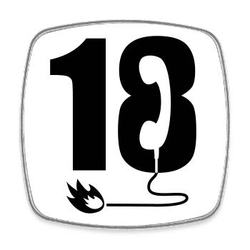 18 - Magnet carré - blanc - Devant