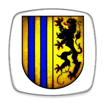 Chemnitz - Chemnitz coat of arms - Square fridge magnet - white - Front