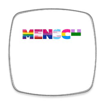 Rainbow Pride Flag Design - Square fridge magnet - white - Front