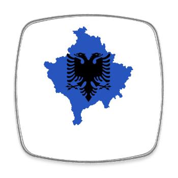 Kosovo Flag "Albanian Eagle" - Square fridge magnet - white - Front