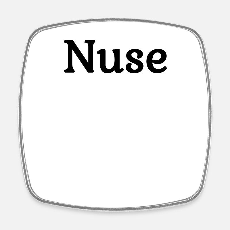 Albania "Nuse" - Square fridge magnet - white