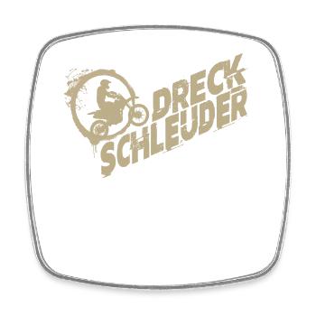 Motocross motorcycle gift - Square fridge magnet - white - Front
