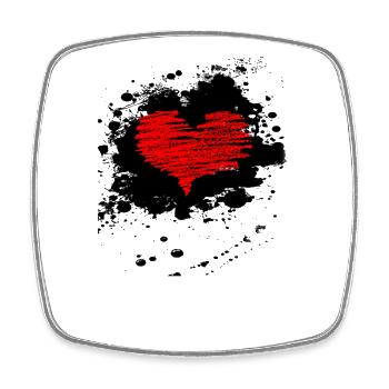 Cute & Artistic Graphic Gift - Square fridge magnet - white - Front