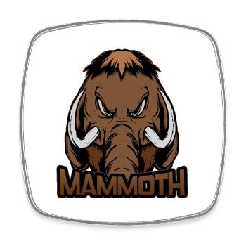 Mammoth evil mammoth - Square fridge magnet - white - Front