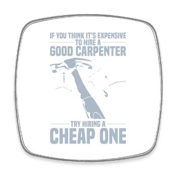 CARPENTER - Square fridge magnet - white - Front
