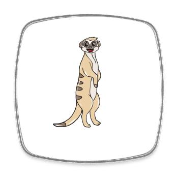 Erdmännchen Tier - Viereckiger Kühlschrankmagnet - Weiß - Vorne