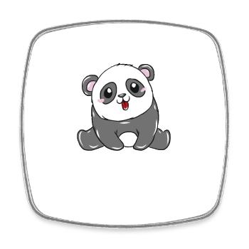 Panda Animal - Magnet carré - blanc - Devant