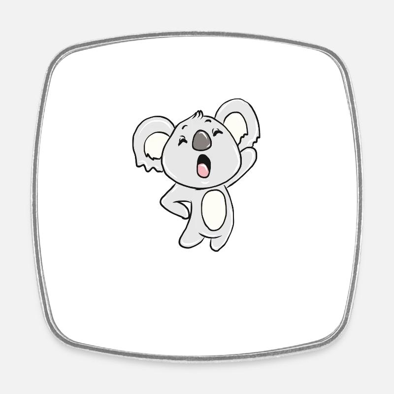 Koala bear - Square fridge magnet - white