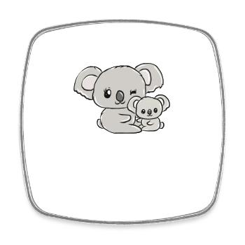 Koala bear - Square fridge magnet - white - Front