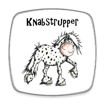 Kanika der Knabstrupper - Viereckiger Kühlschrankmagnet - Weiß - Vorne