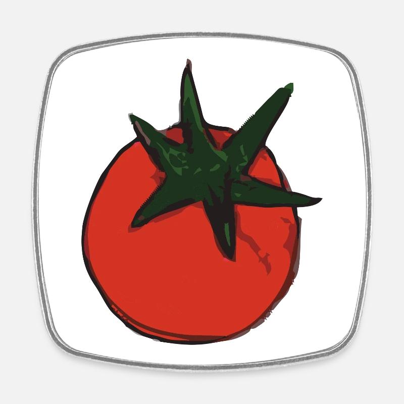 tomate tomate - Magnet carré - blanc