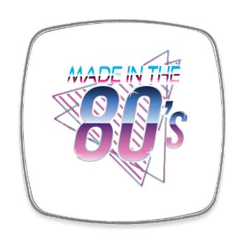 Birthday 80s Born in the 80s 80's - Square fridge magnet - white - Front