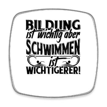 Schwimmen Schwimmern Geschenk - Viereckiger Kühlschrankmagnet - Weiß - Vorne