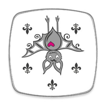 Vampire Chauve-souris Halloween - Magnet carré - blanc - Devant
