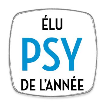 Psychologue / Psychiatre / Travail / Psychanalyste - Magnet carré - blanc - Devant