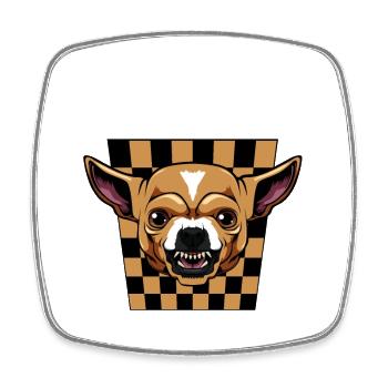 Chihuahua Costume Motif - Magnet carré - blanc - Devant
