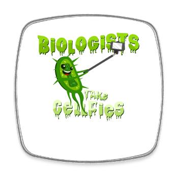 Biologen Zellen Selfie - Viereckiger Kühlschrankmagnet - Weiß - Vorne