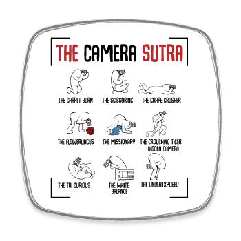 The Sutra Comic Panels Kunstwerk - Viereckiger Kühlschrankmagnet - Weiß - Vorne