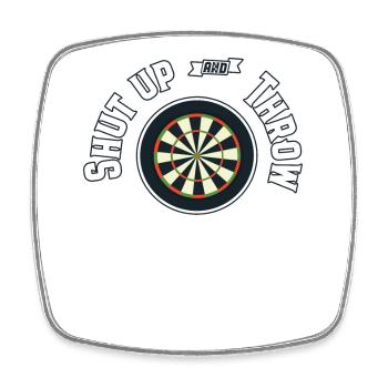 Darts Dart - Square fridge magnet - white - Front
