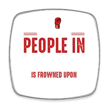 Kickboxing Real Life Saying - Square fridge magnet - white - Front