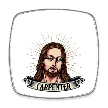 Faites confiance au charpentier - Magnet carré - blanc - Devant