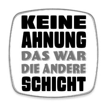 lustige Sprüche - Viereckiger Kühlschrankmagnet - Weiß - Vorne