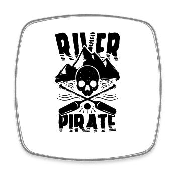 Kayaking - Square fridge magnet - white - Front