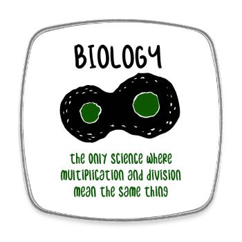 Biologie Lehrer Wissenschaft Geschenk - Viereckiger Kühlschrankmagnet - Weiß - Vorne