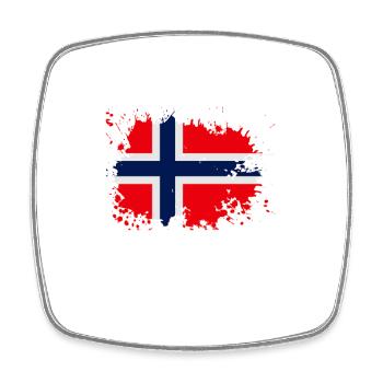 Norway Flag Splash - Square fridge magnet - white - Front