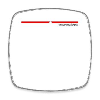 FLAGGE Schweiz Switzerland - Viereckiger Kühlschrankmagnet - Weiß - Vorne