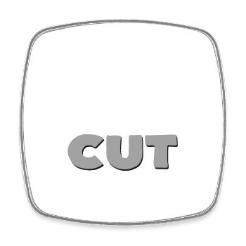 Cut Sleep Repeat – Friseur Motiv - Viereckiger Kühlschrankmagnet - Weiß - Vorne