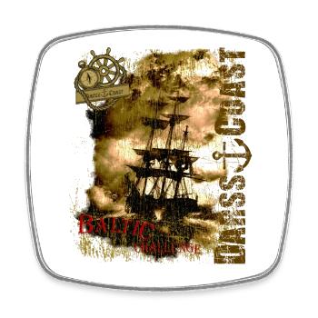 DarssCoast - Baltic Challenge - Magnet carré - blanc - Devant