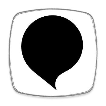 Sprechblase Comic selbst gestalten personalisieren - Viereckiger Kühlschrankmagnet - Weiß - Vorne