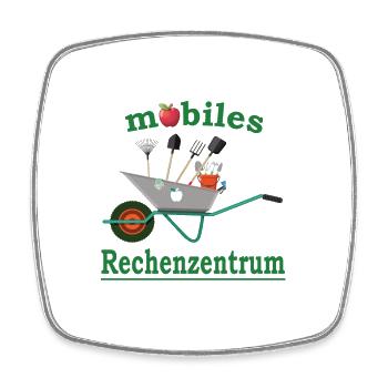 Garten Gärtner Hobbygärtner mobiles Rechenzentrum - Viereckiger Kühlschrankmagnet - Weiß - Vorne