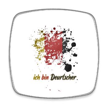 I'm German - Square fridge magnet - white - Front