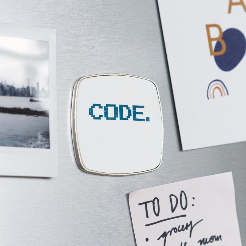 Square fridge magnet