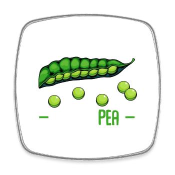 They call me Sweet Pea - Square fridge magnet - white - Front