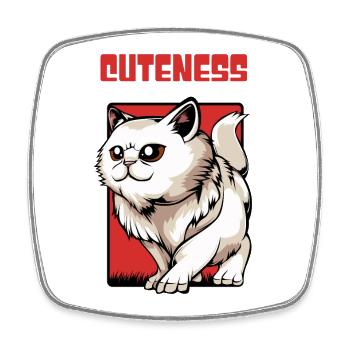 Adorabilité des chats Abondance - Magnet carré - blanc - Devant
