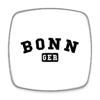 Bonn GER – Vintage City Design - Magnet carré - blanc - Devant