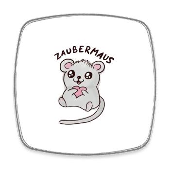 Magic mouse - Square fridge magnet - white - Front