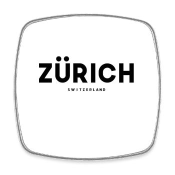 Zurich Zurich Switzerland - Square fridge magnet - white - Front