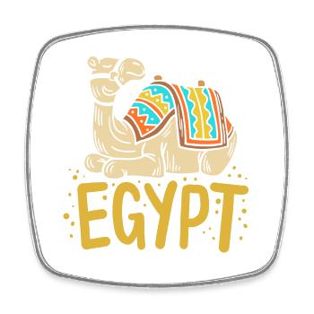 Ägypten Ägypter Kamel - Viereckiger Kühlschrankmagnet - Weiß - Vorne