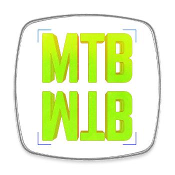 VTT VTT - Magnet carré - blanc - Devant