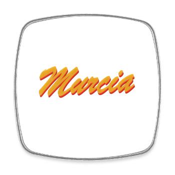 Murcia Spain - Square fridge magnet - white - Front