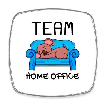 Équipe Home Office Koala Relax Lazy Funny - Magnet carré - blanc - Devant
