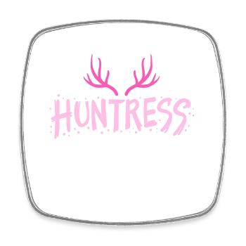 Huntress hunting - Square fridge magnet - white - Front