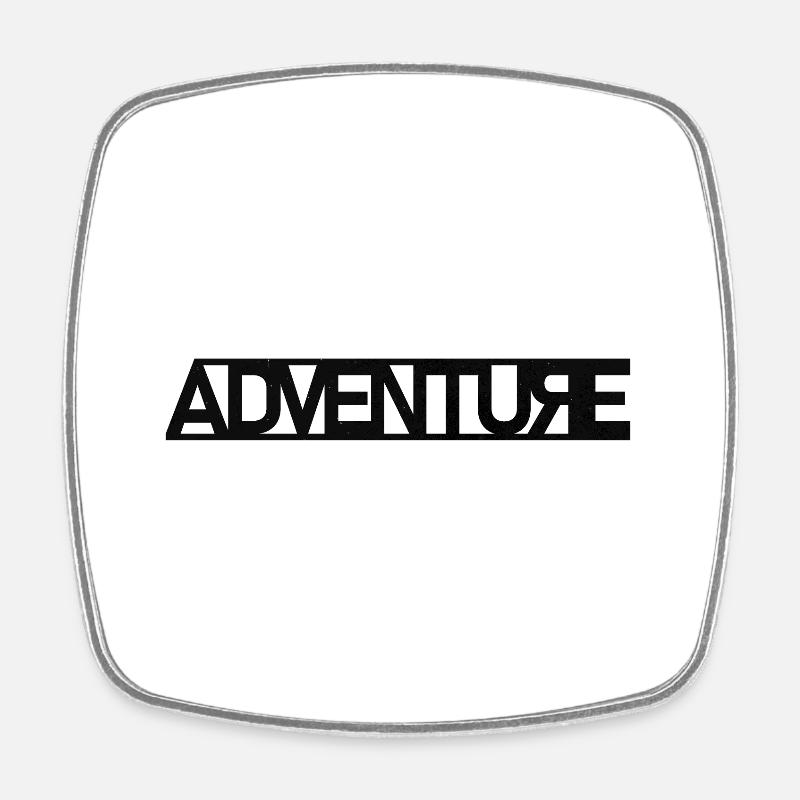 Explorateur d'aventure - Magnet carré - blanc
